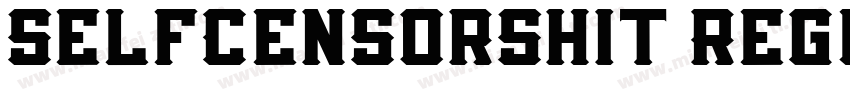 SelfCensorShit Regul字体转换